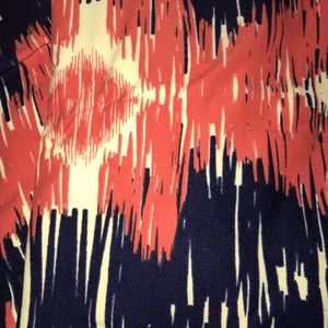 LuLaRoe TC leggings orange, yellow and blue